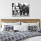 Calvin Coolidge met Osage Indians Foto Canvas Afdruk (Insitu (Slaapkamer))