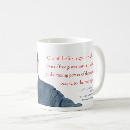 Calvin Coolidge Mok #15 (Voorkant rechts)