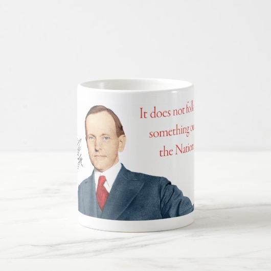 Calvin Coolidge Mok #23 "Big Government" (Center)