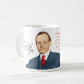 Calvin Coolidge Mok #2 "Belastend de Rich" (Voorkant links)