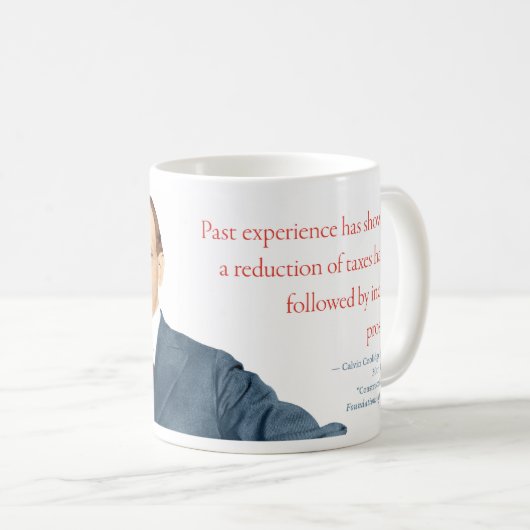 Calvin Coolidge Mok #7 "Voorspoed" (Voorkant rechts)
