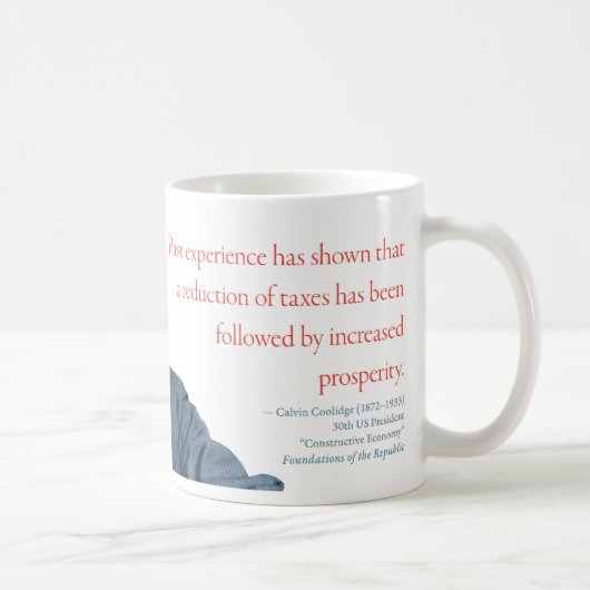 Calvin Coolidge Mok #7 "Voorspoed" (Rechts)