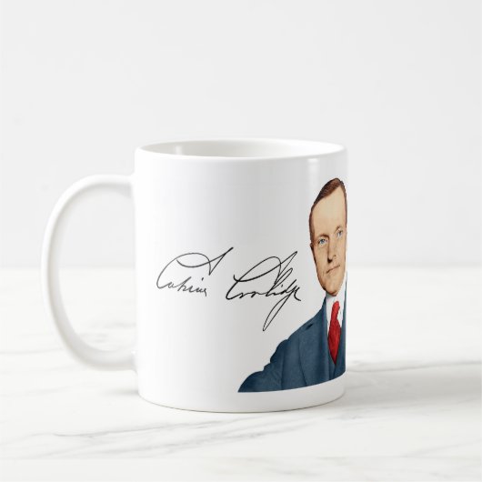 Calvin Coolidge Mok #7 "Welvaart" (Links)