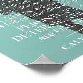 Calvin Coolidge "Persistentie"-citaat Poster (Hoek)