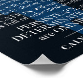 Calvin Coolidge "Persistentie"-citaat Poster (Hoek)