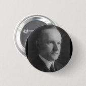 Calvin Coolidge Ronde Button 5,7 Cm (Voorkant /achterkant)