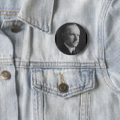 Calvin Coolidge Ronde Button 5,7 Cm (In situ)