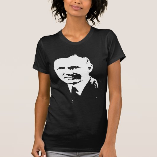 Calvin Coolidge silhouette T-shirt (Voorkant)