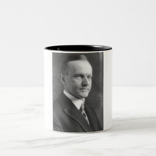 Calvin Coolidge Tweekleurige Koffiemok (Center)