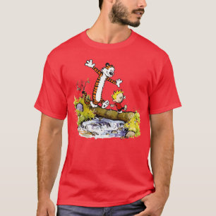 Calvin en Hobbes Cartoon familie T-shirt
