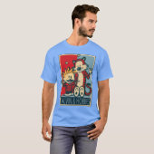 Calvin en Hobbes strips grappig T-shirt (Voorkant volledig)