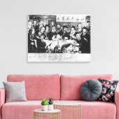 Calvin en Luther (graving) Canvas Afdruk (Insitu (Woonkamer))