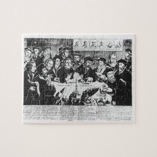 Calvin en Luther (graving) Legpuzzel (Horizontaal)