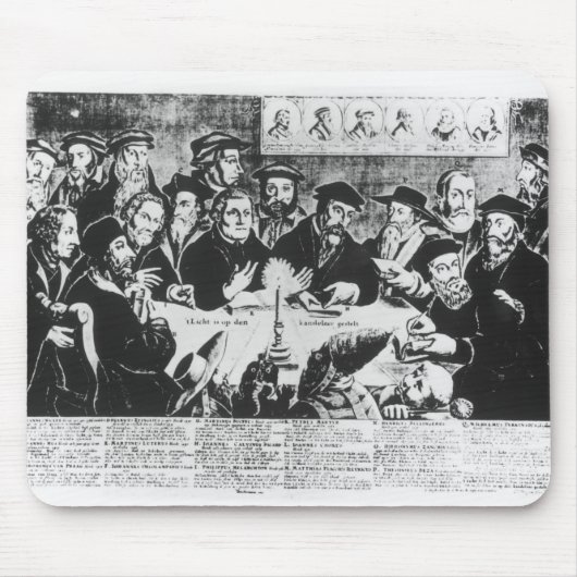 Calvin en Luther (graving) Muismat (Voorkant)