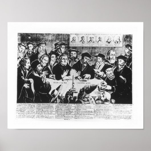 Calvin en Luther (graving) Poster (Voorkant)