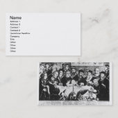 Calvin en Luther (graving) Visitekaartje (Voorkant / Achterkant)