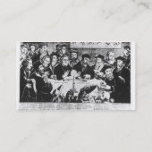 Calvin en Luther (graving) Visitekaartje (Achterkant)