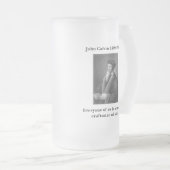 Calvin glazen bier matglas bierpul (Voorkant rechts)