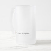 Calvin glazen bier matglas bierpul (Voorkant links)