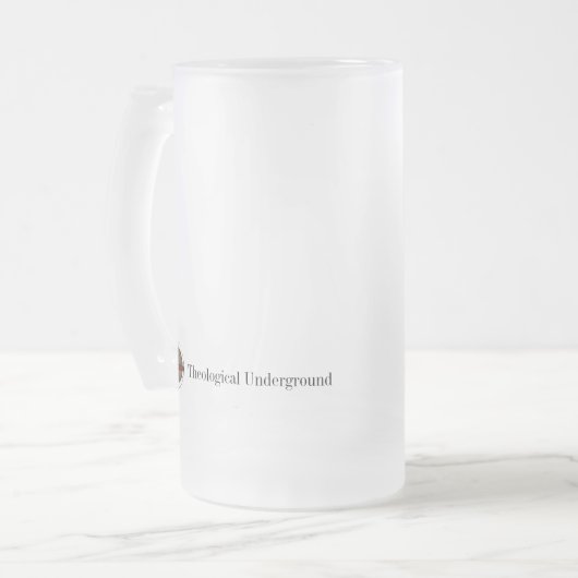 Calvin glazen bier matglas bierpul (Voorkant links)