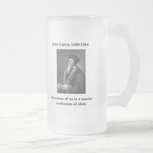 Calvin glazen bier matglas bierpul (Rechts)