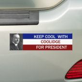 Calvin-kolide voor President Bumpersticker (Op auto)