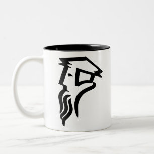 Calvin logo tweekleurige koffiemok