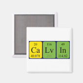 Calvin periodiek table name magnet (Voorkant / Achterkant)
