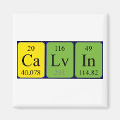 Calvin periodiek table name magnet (Voorkant)