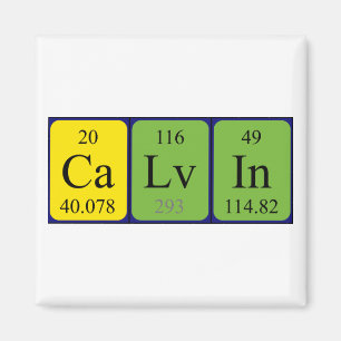 Calvin periodieke lijstnaam magneet
