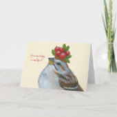 Calvin the American tree sparrow card Kaart (Voorkant)