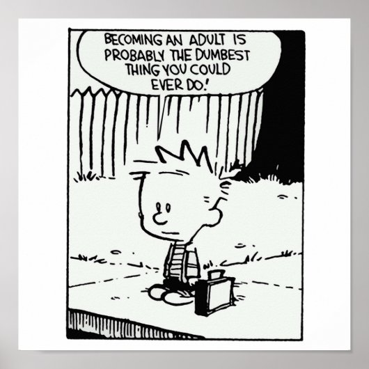 calvin volwassen worden is poster (Voorkant)