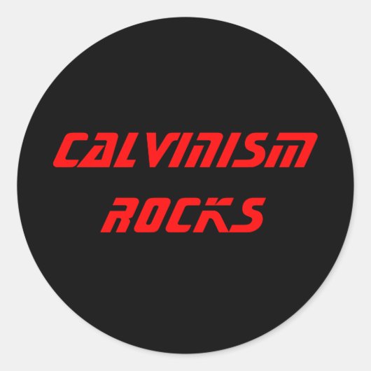CALVINISM ROCKS STICKER (Voorkant)