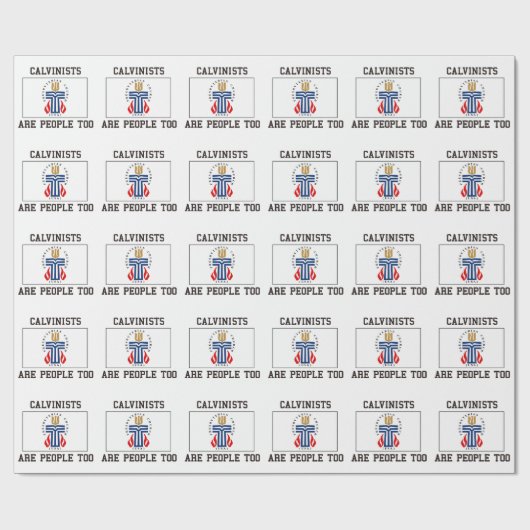 Calvinisten zijn mensen cadeaupapier (Vlak)
