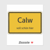 Calw Aufkleber Sticker Autoaufkleber (Vel)