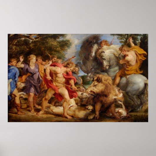 Calydonian Boar Hunt Poster (Voorkant)