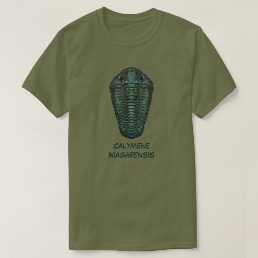Calymene Niagarensis Trilobite T-shirt (Design voorkant)