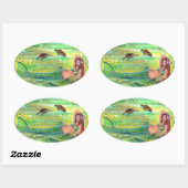 Calypso mermaid met stickers van schildpadden door (Vel)