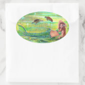 Calypso mermaid met stickers van schildpadden door (Tas)