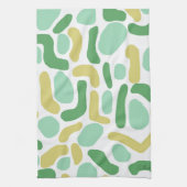 Calypso Modern Abstract Groen Lime Goud  Theedoek (Verticaal)