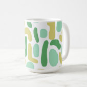 Calypso Modern Abstract Groen Limoen Gold Koffiemok (Voorkant rechts)