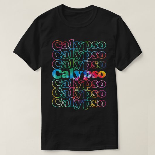 Calypso Music Tie Dye1 T-shirt (Design voorkant)