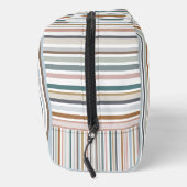 Calypso Strepen Kleurrijk Blauwgroen Roze Grijs Ta Toilettasje (Rechts)