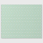 Calypso Wavy Stripe in Light Green and Aqua Cadeaupapier (Vlak)