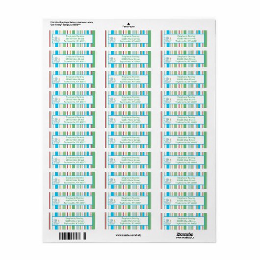 Calypso Zee Creater Return Address Label (Full Sheet)