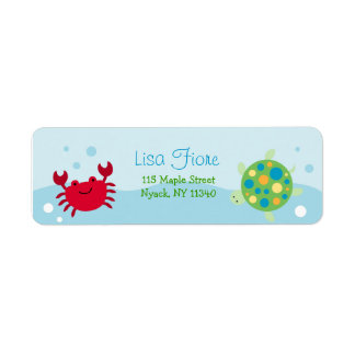 Calypso Zee Creature Ocean Adresetiketten Etiket