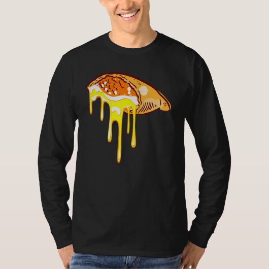 Calzone Cheese Driving Pizza T-shirt (Voorkant)
