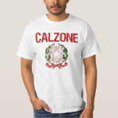 Calzone Italiaanse achternaam T-shirt (Voorkant)