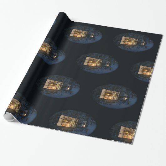 cam-kerstinpakpapier cadeaupapier (Uitgerold)