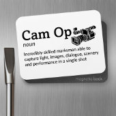 CAM OP Definition - Camera Squad 3" x 4" Flex Magneet